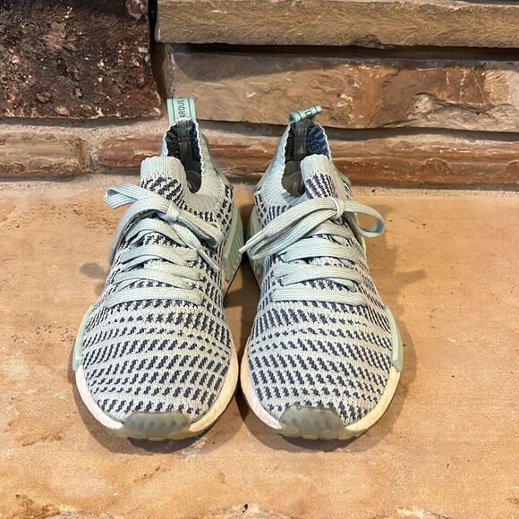 Adidas NMD_R1 STLT Primeknit "Ash Green" Sneakers - Picture 2 of 10